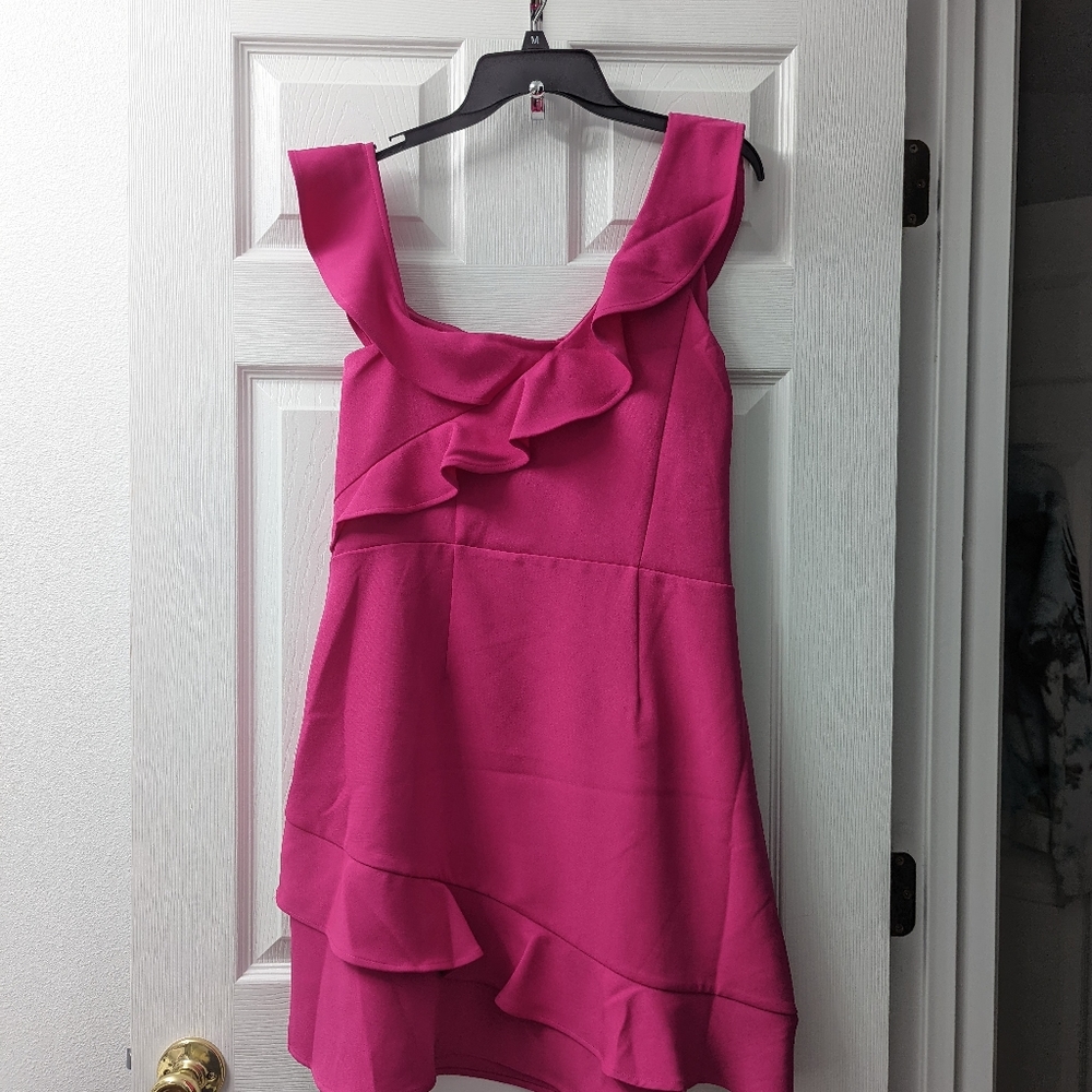 Express Ruffle Off-Shoulder Dress - Picture 3 of 3